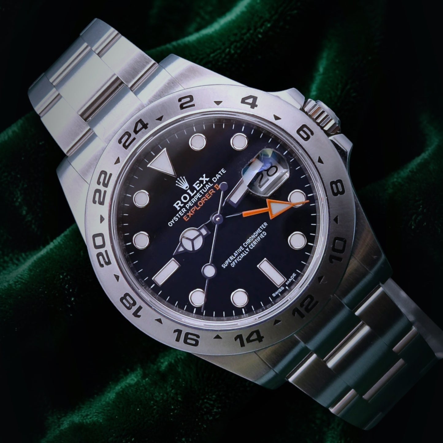 Rolex Explorer II | Ref 216570 | A Black Dial Oyster Case Wristwatch