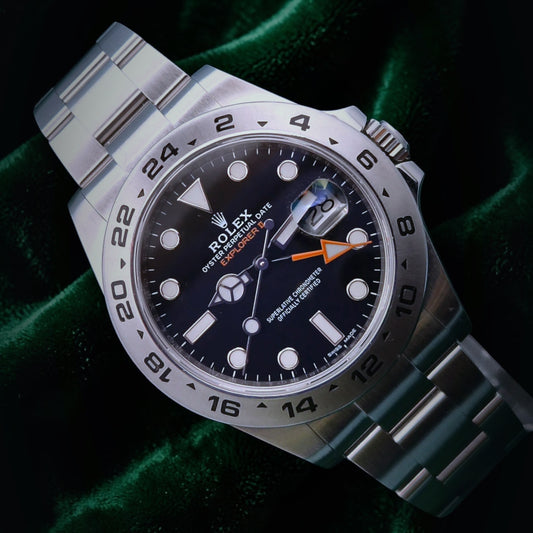 Rolex Explorer II | Ref 216570 | A Black Dial Oyster Case Wristwatch