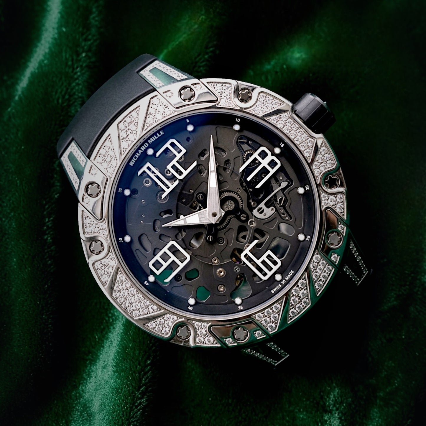 Richard Mille | Ref RM33 | An Extra Flat 18k White Gold Skeletonized Automatic Wristwatch RM033