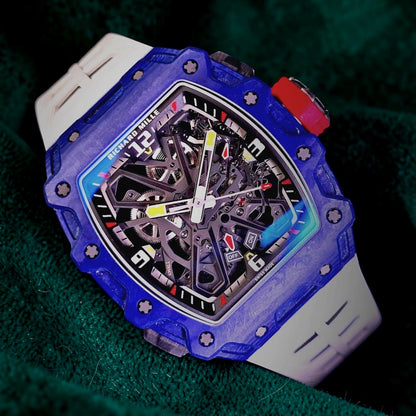 Richard Mille | Ref RM 35-03 | A Blue Carbon TPT "Rafael Nadal" Automatic Wristwatch
