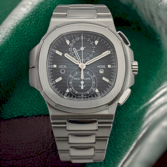 PATEK PHILIPPE NAUTILUS 5990/1A-011 TRAVEL TIME CHRONOGRAPH BLUE DIAL