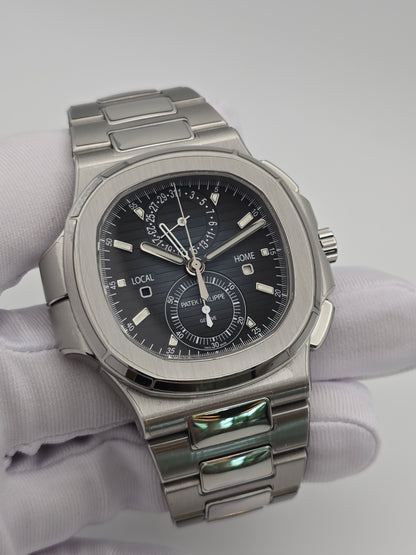 PATEK PHILIPPE NAUTILUS 5990/1A-011 TRAVEL TIME CHRONOGRAPH BLUE DIAL