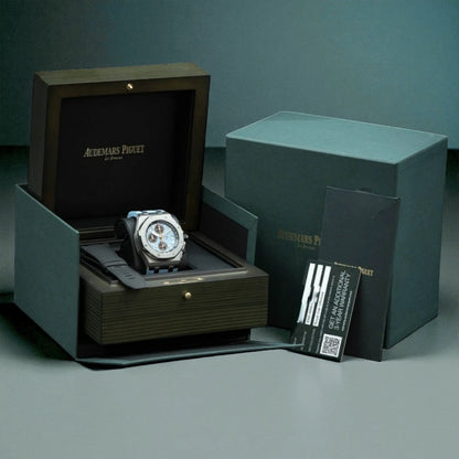 Audemars Piguet Royal Oak Offshore Chronograph, Reference 26238st.oo.a340ca.01 | a Rare Tiffany Blue Stainless Steel Chronograph Wristwatch With Date