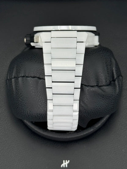 Hublot Big Bang Integral, Ref. 451.hx.1123.hx | a Rare White Ceramic 42mm Skeleton Dial Chronograph on an Integrated Bracelet, Complete Set